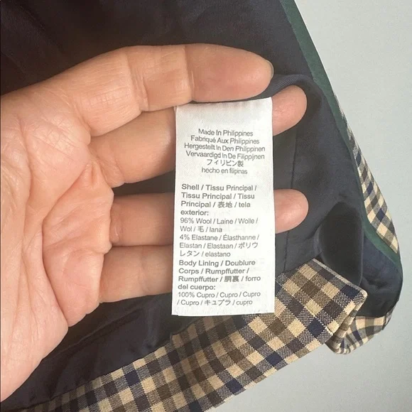 NWOT J. Crew Alfie Blazer in Honey Plaid Italian Wool Stretch Relaxed Fit Size 6 - Picture 14 of 16